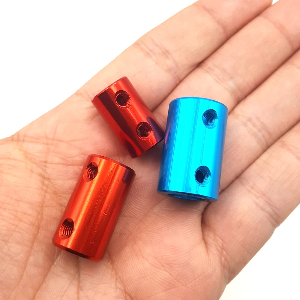 Цилиндрическая жесткая Соединительная муфта для валов 2 10 мм цвет алюминиевого