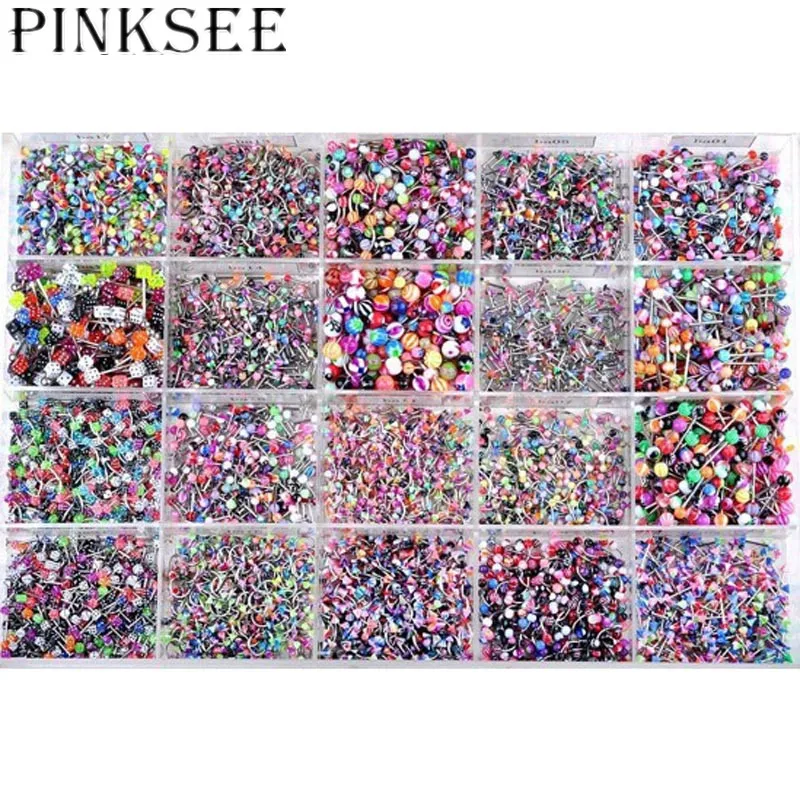 Пирсинг PINKSEE из нержавеющей стали для бровей носа языка губ кольцо ювелирные