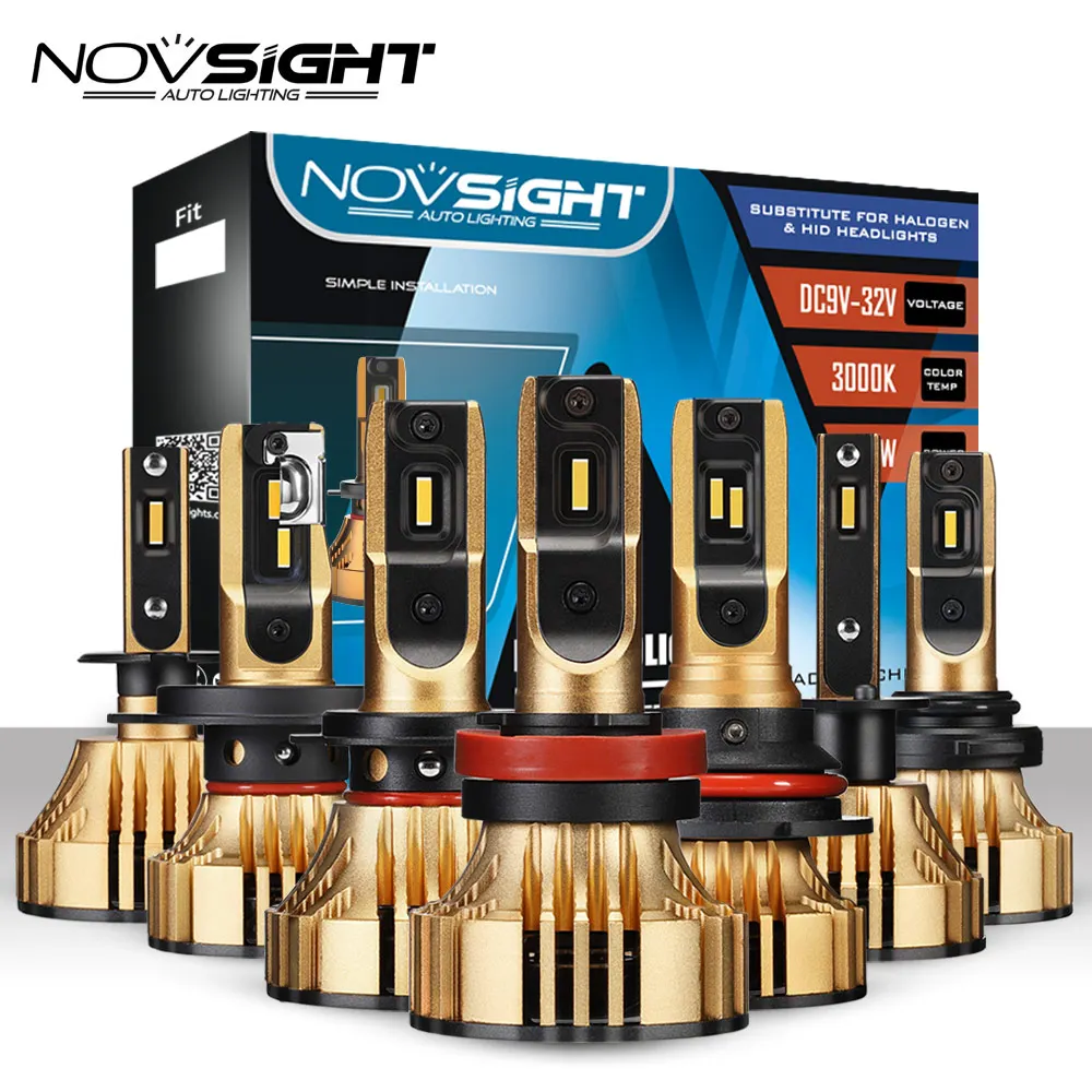 NOVSIGHT Автомобильные фары h4 светодиодные лампы H7 H11 H8 HB4 H1 HB5 автомобильные для фар