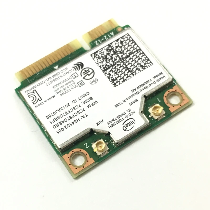 Двухдиапазонная беспроводная карта N 7260HMWAN 7260 7260hmw и Wi Fi Bluetooth 4 0 для Intel mini PCI E 300