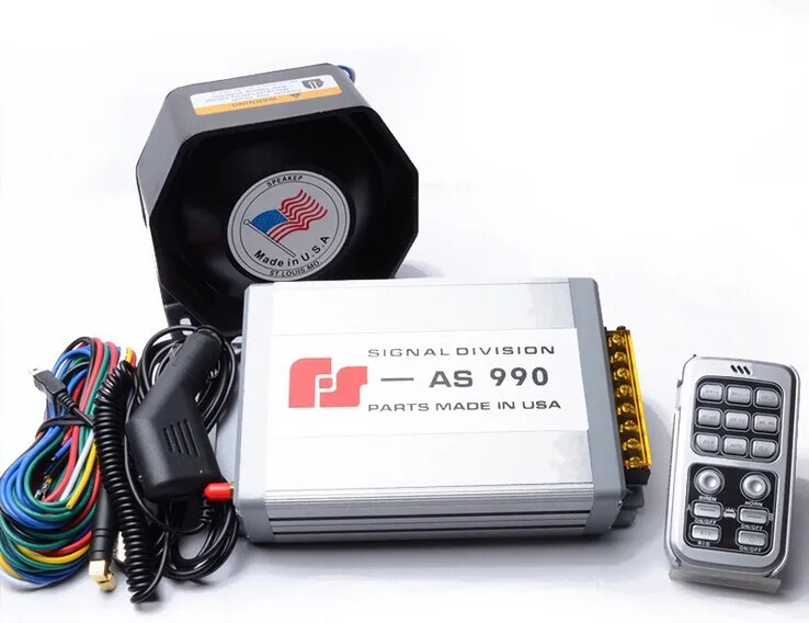 200 Вт Автосигнализации Сирена AS990 Беспроводной Пульт Дистанционного