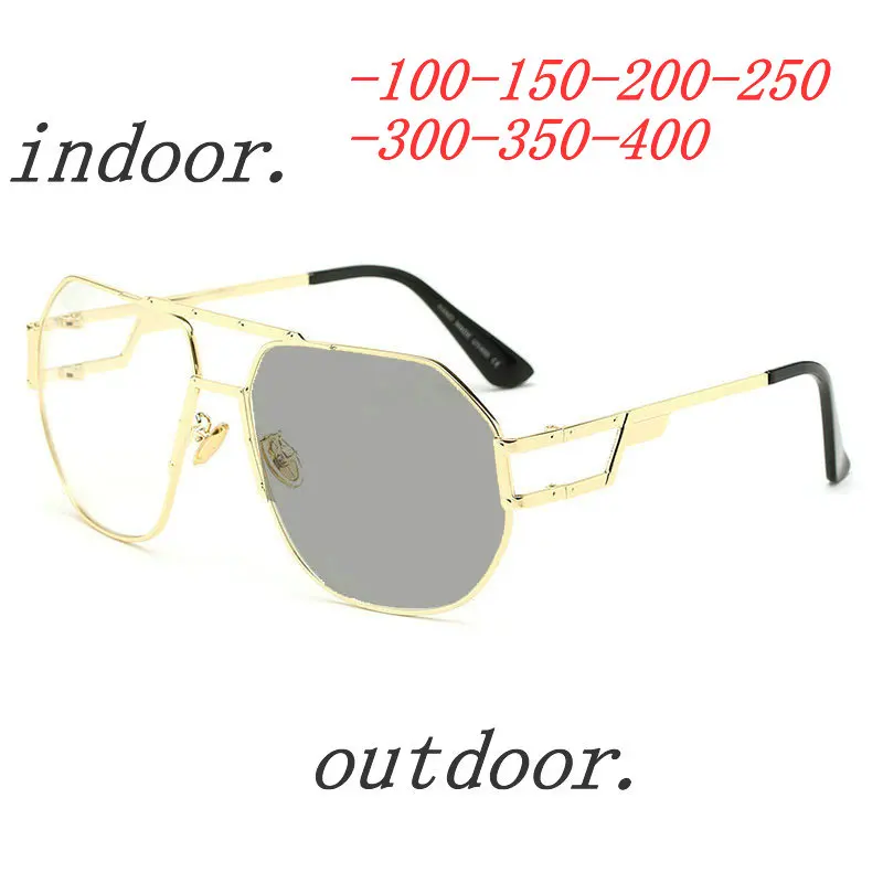 Близорукость фотохромные солнцезащитные очки готовые Мужчины Женщины оправа