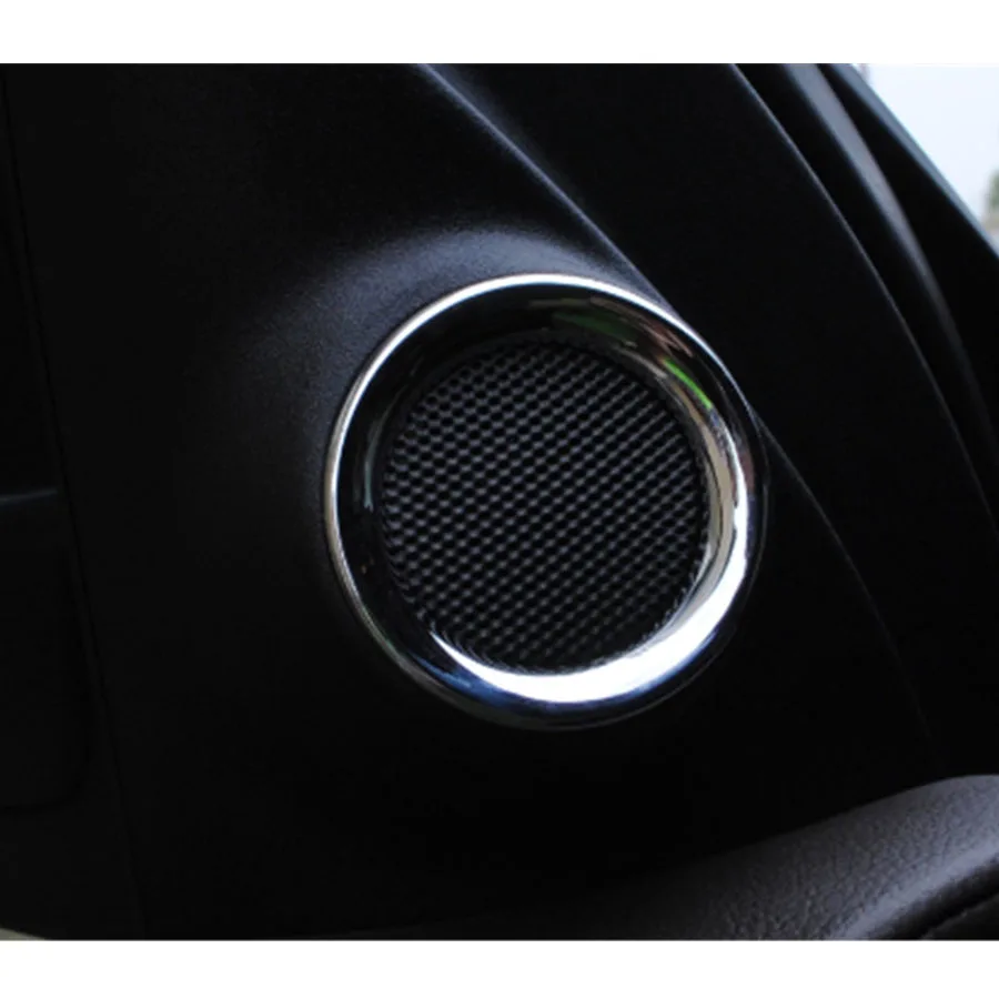Декоративные кольца для передней двери колонки отделка Обложки Jeep Grand Cherokee 2011 2016 2