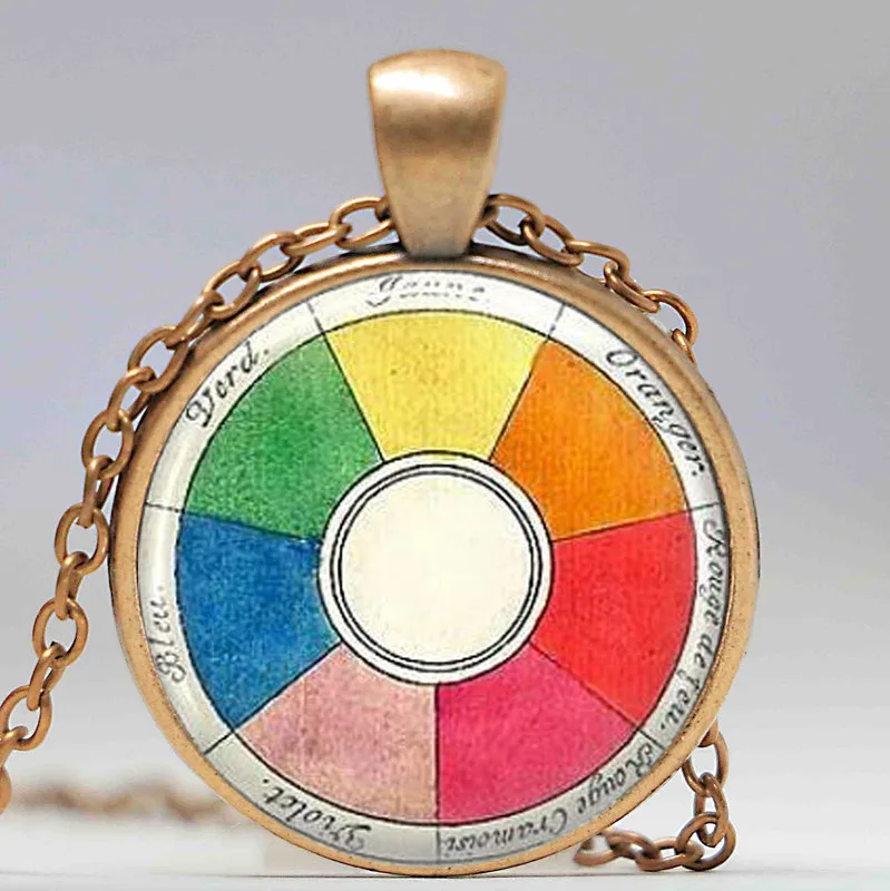 Винтажное цветное ожерелье с колесиками ювелирные изделия для художников