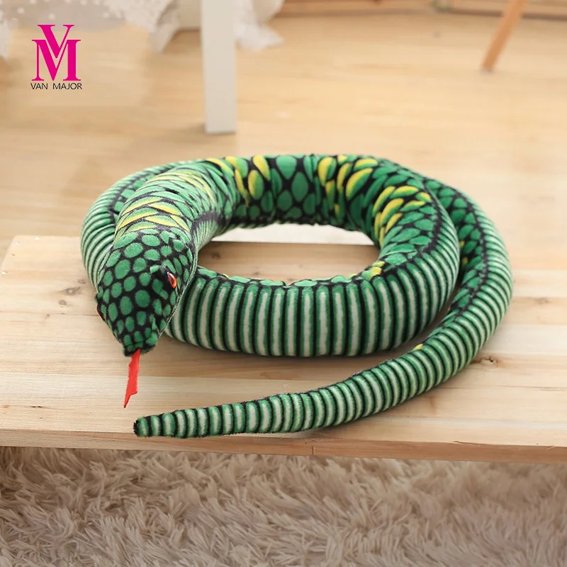 Simulation Snake Plush Toys False Soft Whole People Spoof Scary Props Oversized Horror Doll Dolls | Игрушки и хобби
