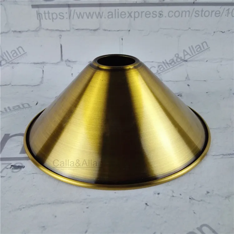 Железный Абажур из античной латуни D220mmX80mm подвесной светильник Эдисона