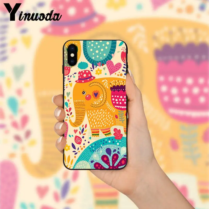 Yinuoda Babaite милый Galaxy Космический узор красочный умный чехол для телефона Apple iPhone 8 7 6