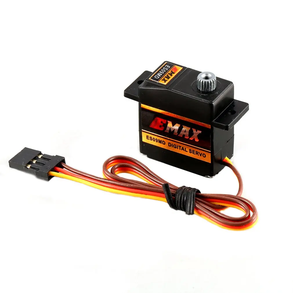 EMAX Цифровой Металлический сервопривод ES09MD 4 8 6 в 2 кг 0 10/0 08 сек/60 градусов для RC 450