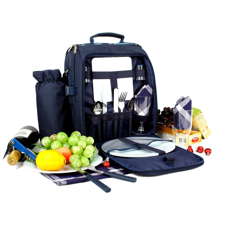 Ланч бокс Apollo сумка холодильник из ткани Оксфорд с набором для пикника|lunch bag|picnic