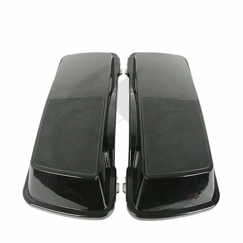Мотоциклетные седельные сумки 6 &quotx 9&quot с крышкой + динамики для Harley Touring Electra Glide