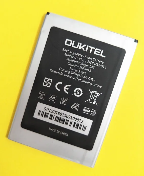 AZK Новый 2500mAh U7 PLUS аккумулятор для Oukitel запасная батарея мобильного телефона