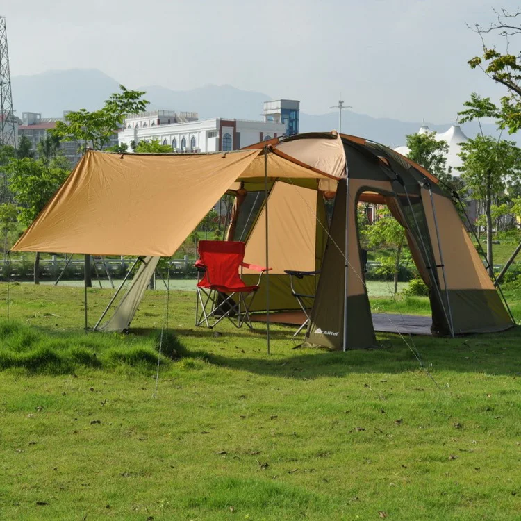 

Alltel genuine 3-4 people camping double layer outdoor tent storm