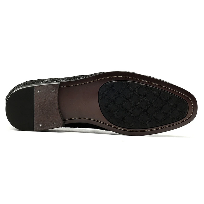 

2019 Basic Embroideried Men's Formal Dress Office Shoes Round Toe Slip on Footwear Handmade Comfortable Casual Loafers SG197
