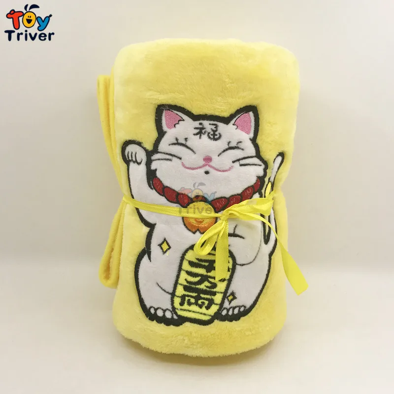 Плюшевые Манеки Неко Фортуна Cat Lucky кошки Портативный Одеяло игрушки Baby Дети