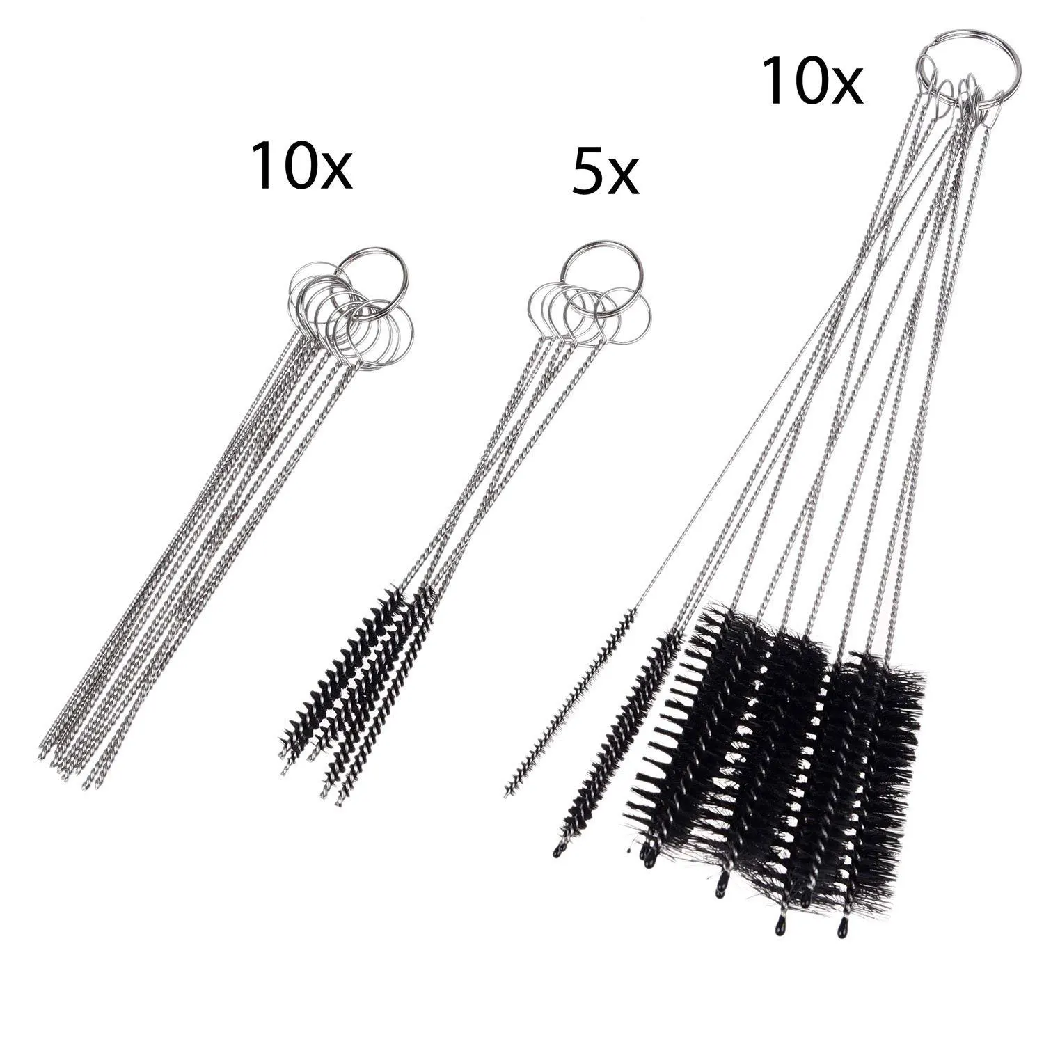A Set of 15 Cleaning brushes and 10 Needles are Used for Motorcycles Scooters Petrol Bottles Coffee Machines Etc. | Дом и сад