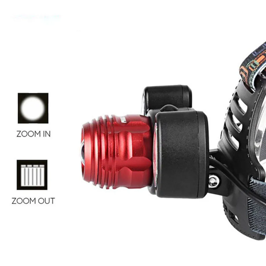 MUQGEW 8000Lm 3x XML T6 светодиодный налобный фонарь перезаряжаемый 18650 головной лампа