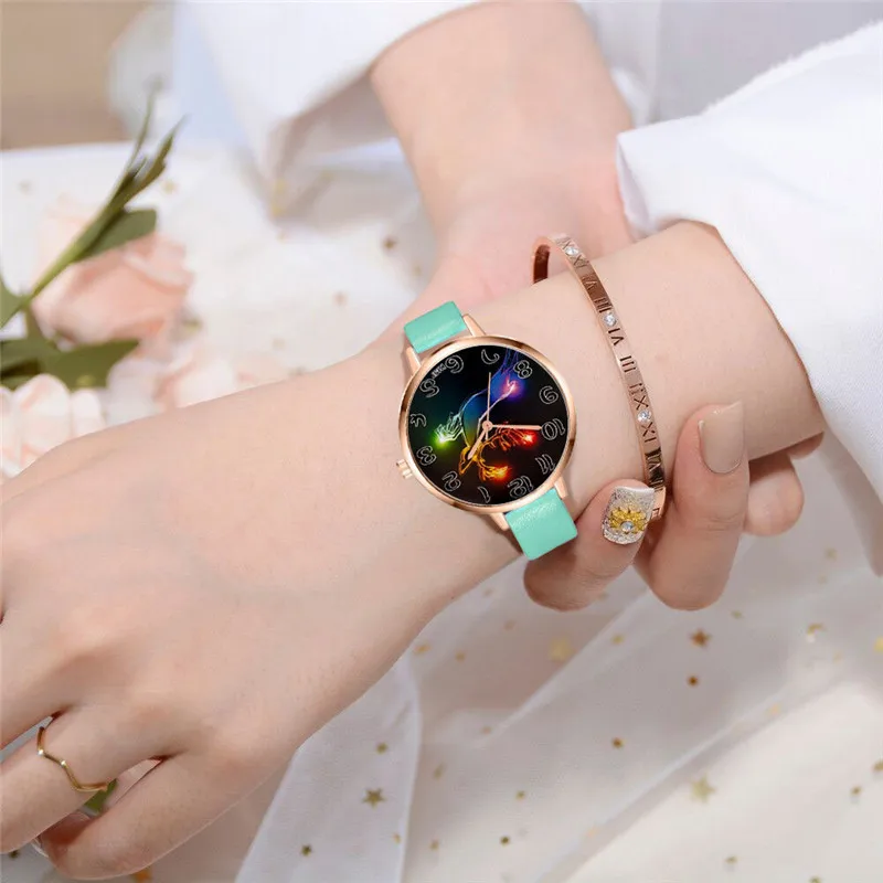 Модный Топ Роскошные Брендовые Часы женские кожаные кварцевые часы Повседневное