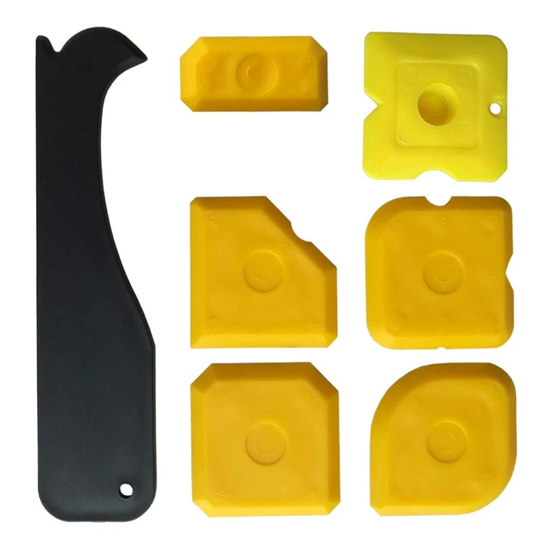 

Free Shipping Silicone Sealant Finishing Tools Sealant Smoother Caulk Smoothing Profiler Former Applicator for Bathroom 7 Pieces