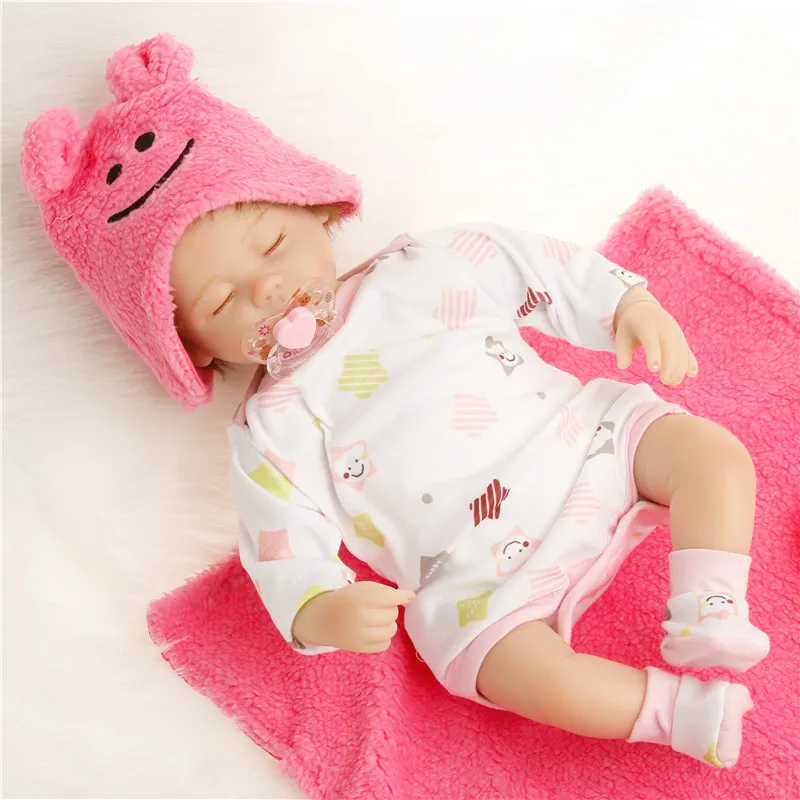 SanyDoll 16 дюймов 40 см силиконовые куклы для новорожденных Реалистичная кукла