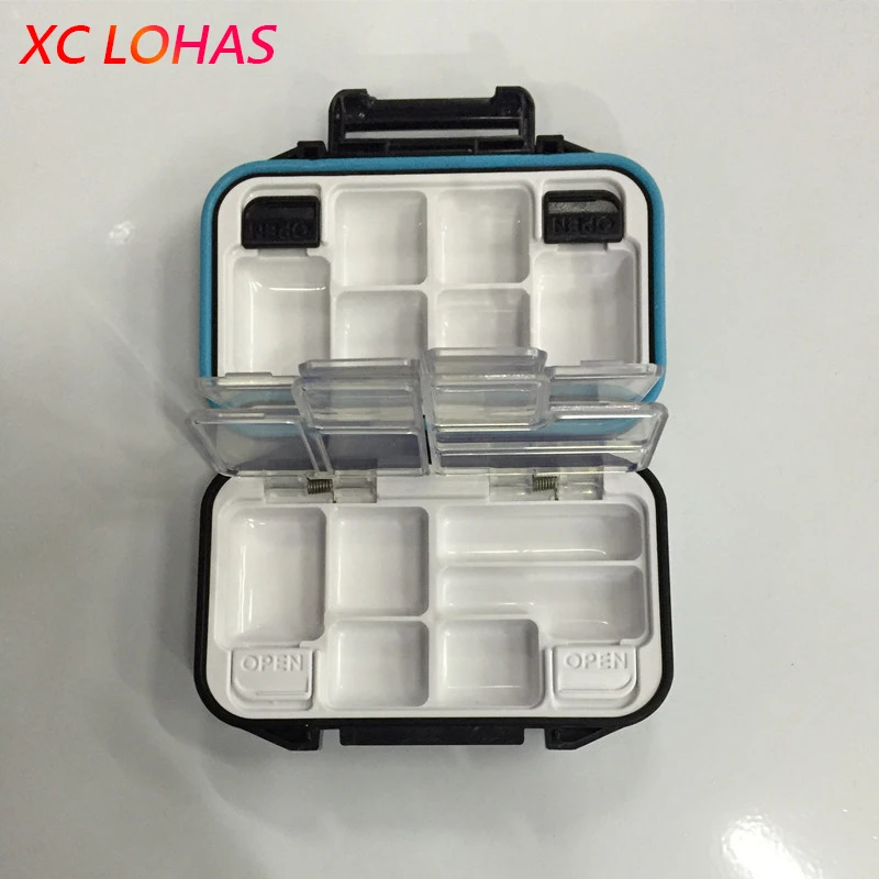 Мини ящик для рыболовных крючков и приманок рыболовный контейнер из 12 ячеек