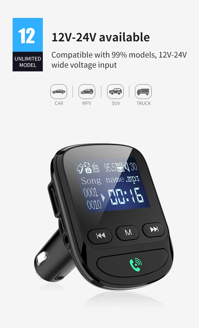 AUX аудио интерфейс Bluetooth Автомобильный MP3 плеер беспроводной fm передатчик