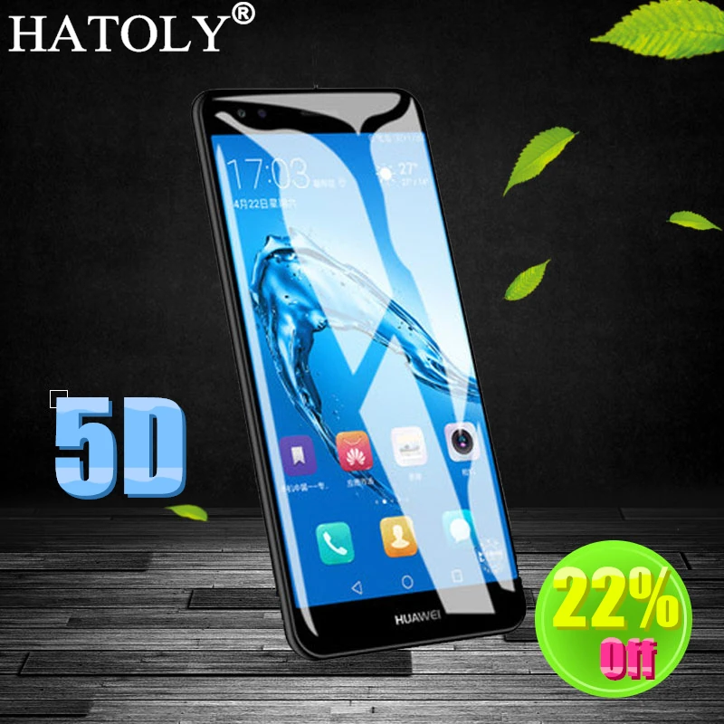 Закаленное стекло HATOLY 5D для huawei P9 Lite Mini Защитная пленка экрана полное покрытие Enjoy