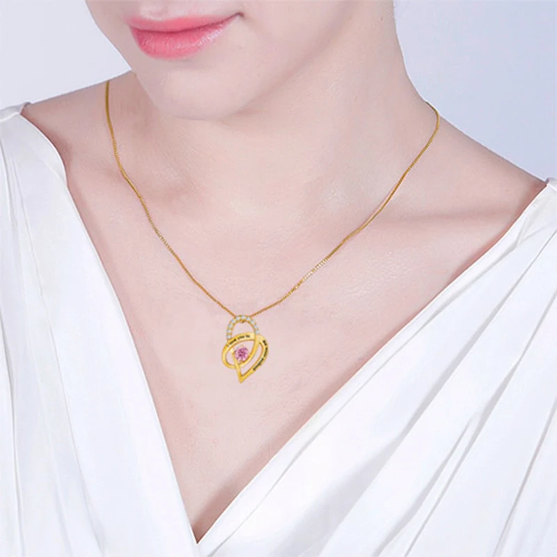 Ожерелье с надписью I Love You To The Moon and Back подарок для женщин ожерелья на заказ