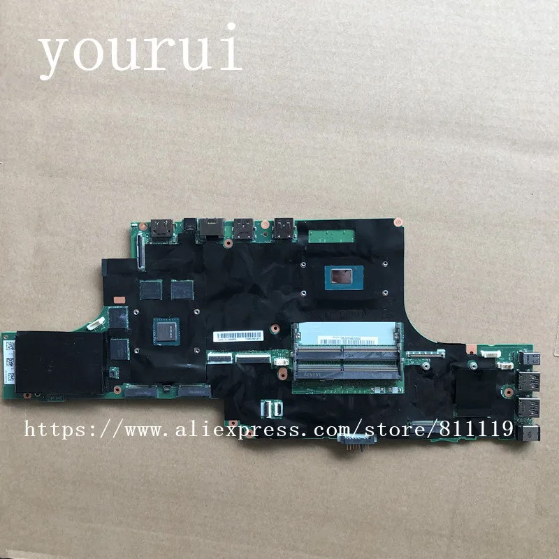 Yourui для материнская плата ноутбука Lenovo ThikPad P50 FRU01AY384 01AY374 i7-6820HQ процессор