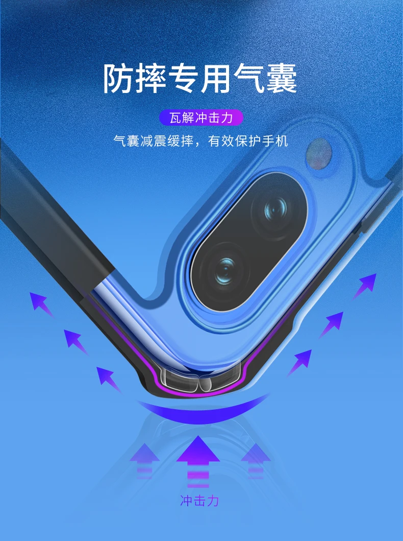 Противоударный чехол XUNDD для Xiaomi Redmi Note 7, чехол с подушкой безопасности, прозрачная задняя крышка из поликарбоната для Redmi Note 7 Pro, чехол из ТПУ, бампер