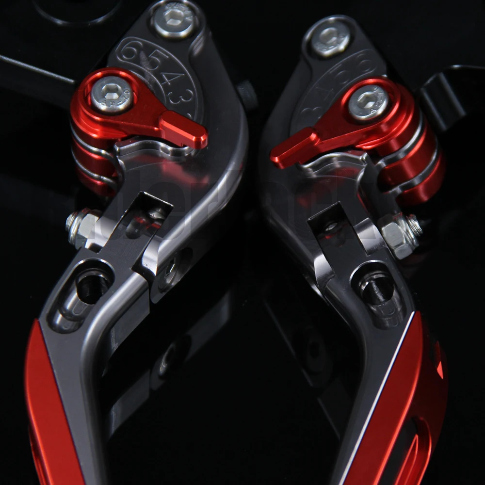 Красный + титановый логотип SRV850 для Aprilia SRV 850 Srv850 2012 2016 2014 2015 13 CNC складные