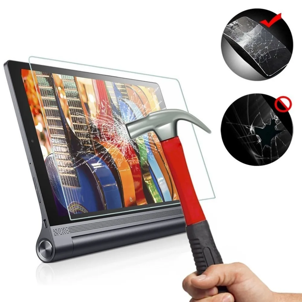 2 шт. защитная пленка из закаленного стекла 9H для ЖК-экрана планшета Lenovo Yoga Tab 3 Plus |