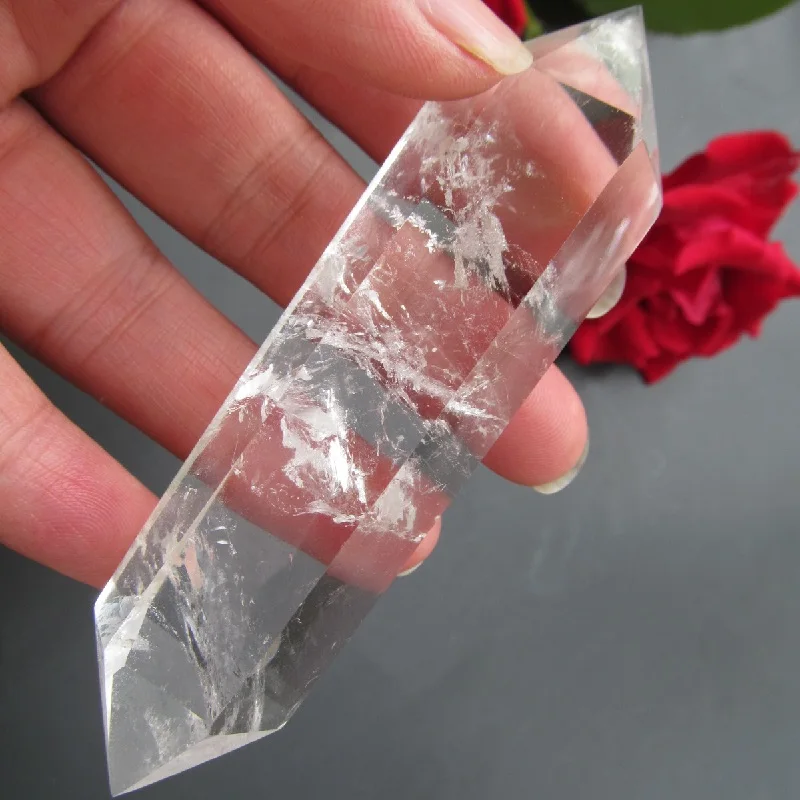 76 г 95 мм прозрачный натуральный кварцевый кристалл точка одноконечная