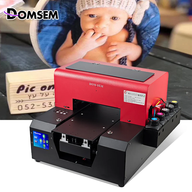 Новое поступление 2019 DOMSEM Многофункциональный УФ принтер 3D рельефный планшетный