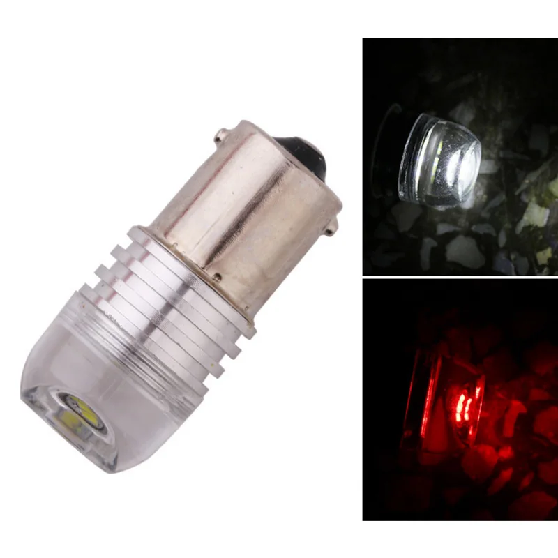 2 шт. Автомобильные светодиодные лампы 1156 1157 BAY15D 3 Вт COB вогнутые линзы