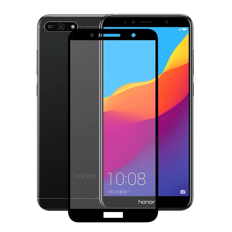 2.5D 9H полное клеевое закаленное стекло для Huawei P20 Lite Pro P Smart 2019 Y3 Y9 2018 Черная