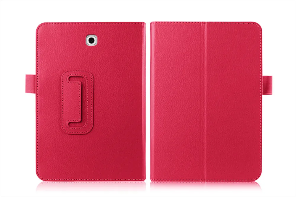 (100 шт.) DHL 2-Folder Litchi Flip Stand кожаный чехол-сумочка Funda Cover For Samsung Galaxy Tab S2 8 0 SM-T710 T715 T710 |