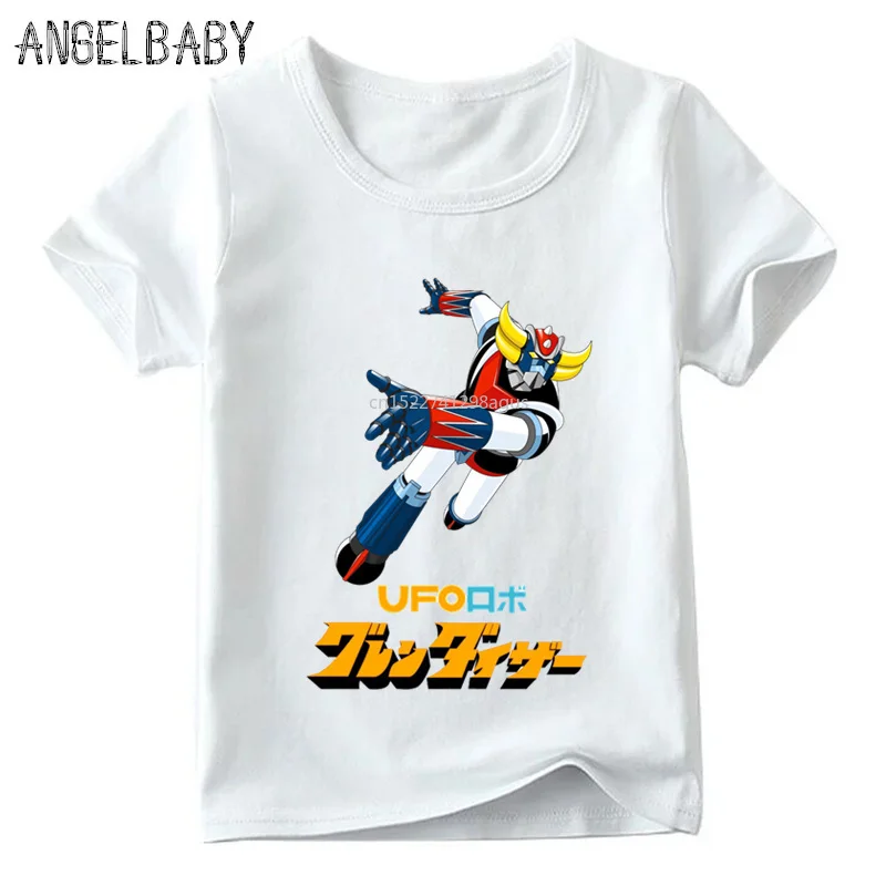 

Boys/Girls Japan Robot Grendizer Anime Print T-shirt Children Summer Short Sleeve Tops Baby Kids Casual Funny T shirt,ooo5244