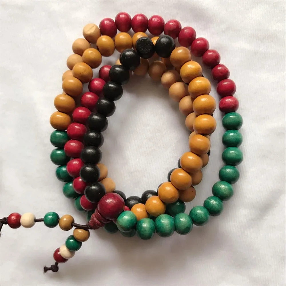 Молитвенные бусы из сандалового дерева 108 шт. 4 стиля тибетский буддийский