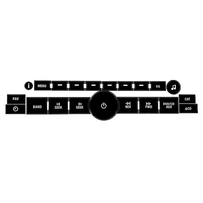 Car Audio Air Conditioning Control Button Stickers AC Black PVC Decals | Автомобили и мотоциклы