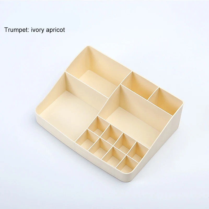 CombinablePlastic косметический ящик Органайзер для макияжа коробка для хранения косметики контейнер для ногтей шкатулка держатель настольный чехол для хранения - Цвет: 1