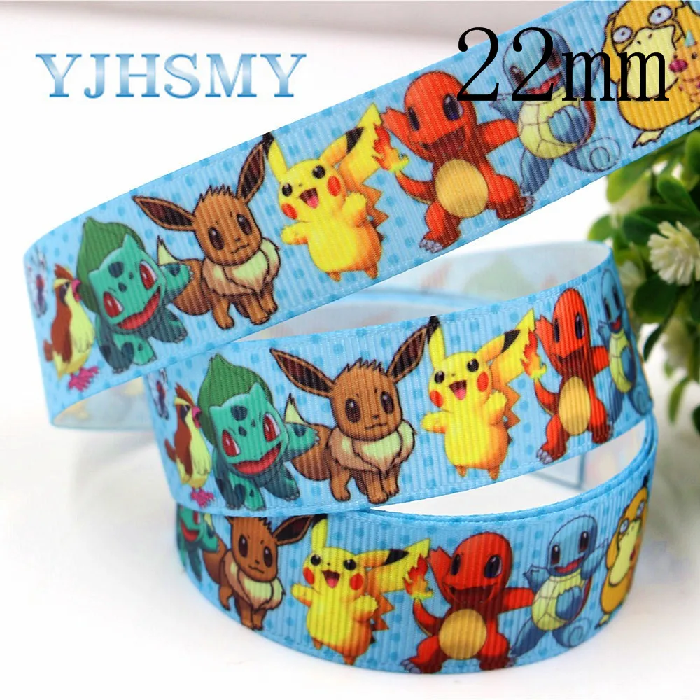 YJHSMY 22/25 10 ярдов мм мультфильм термопечать grosgrain Свадебные аксессуары Свадебный