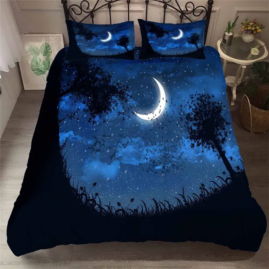 Комплект постельного белья с 3D принтом пододеяльник морская фантазия сказочный