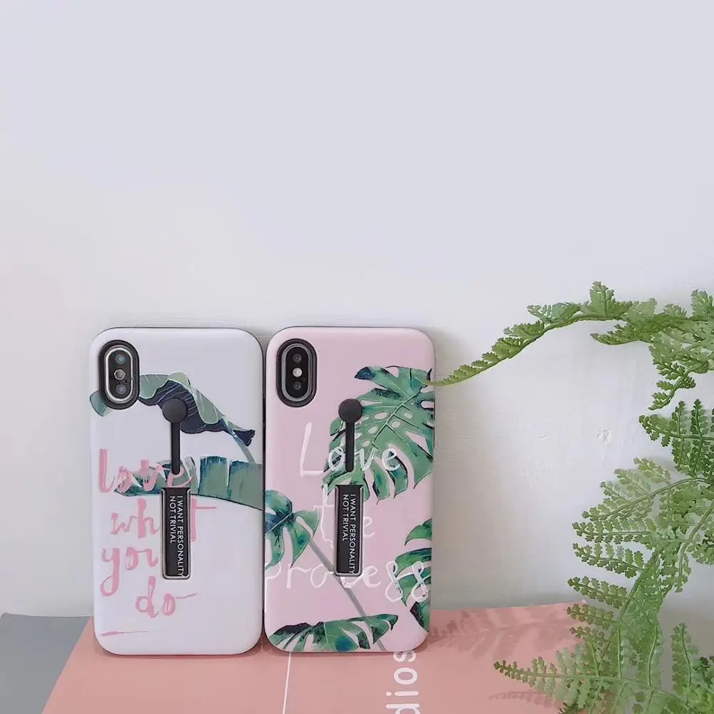 Шикарный чехол накладка с банановыми листьями для iPhone11 Pro Max Xs XR 78plus 6s SE2020 2 в