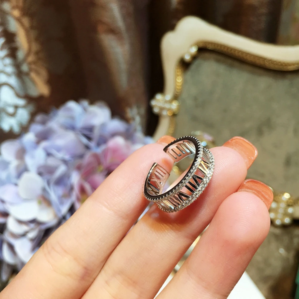 Горячее предложение бренд Для женщин кольца кубический циркон s925 стерлингового