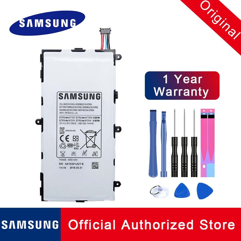 New Tables Battery For Samsung Galaxy Tab 3 7.0 T210 T4000E T211 SM T215 GT P3200 P3210 Replacement Batteries Tablet +Free TOOLS | Мобильные