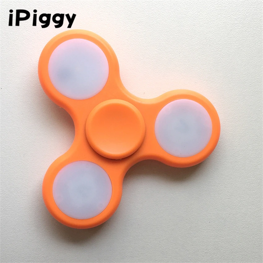 2017 горячий светодиодный светильник ручной фиджет-Спиннер вертушка пластик для