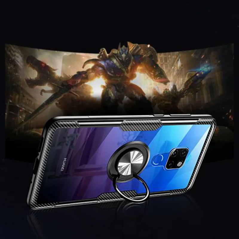 3D автомобильный держатель кольцевой чехол для Huawei Mate 20 10 9 Pro P30 P20 противоударный