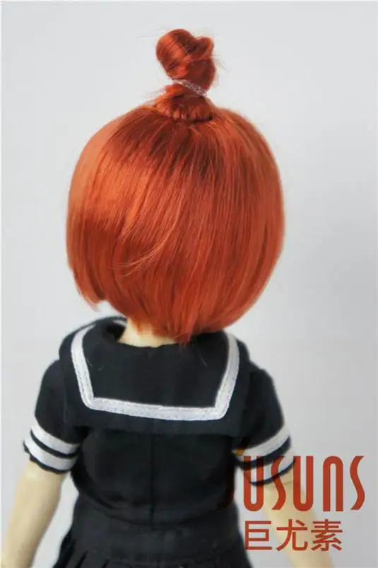 JD363 6-7 дюймов 16-18 см синтетический мохер кукольные парики 1/6 YOSD Updo BJD волосы