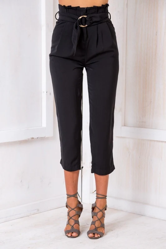 Весной и летом Ретро Тонкий Элегантный Работа сплошной цвет девять очков высокой