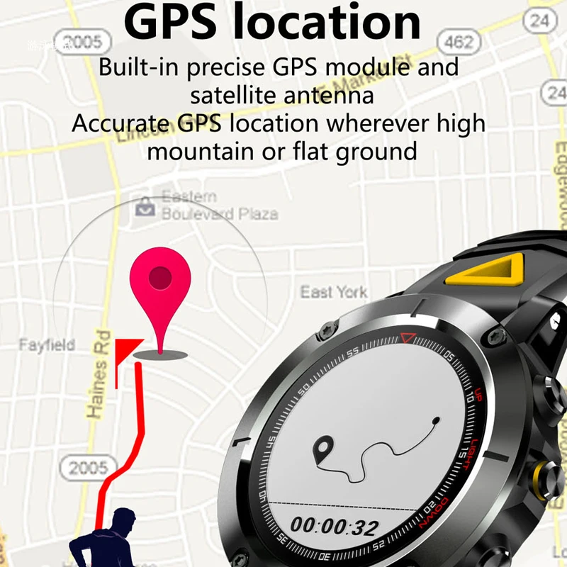 Gps Смарт-часы кровяное давление кислород монитор сердечного ритма компас